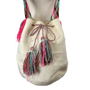 Columbian Mochila Wayuu Hobo Crochet Bucket Bag
